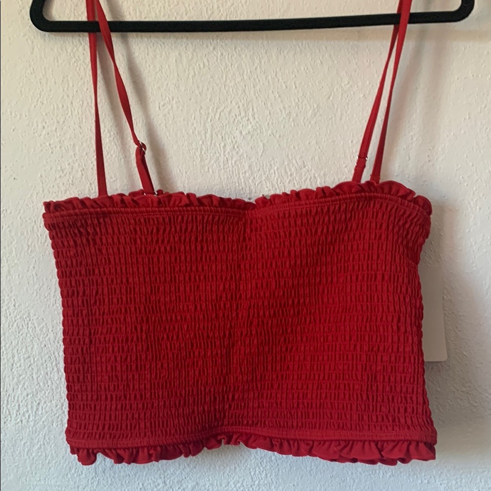 Kortni Jeane Scarlet Smocked Camisole